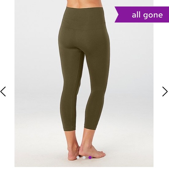 spanx look at me now cropped  size 3X olive green - Picture 2 of 6